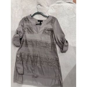 BCBG women’s blouse size S gray